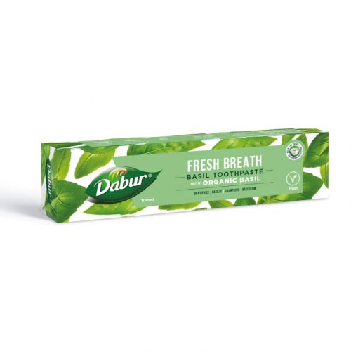 Dabur gyógynövényes, fluoridmentes fogkrém organikus bazsalikommal 100 ml