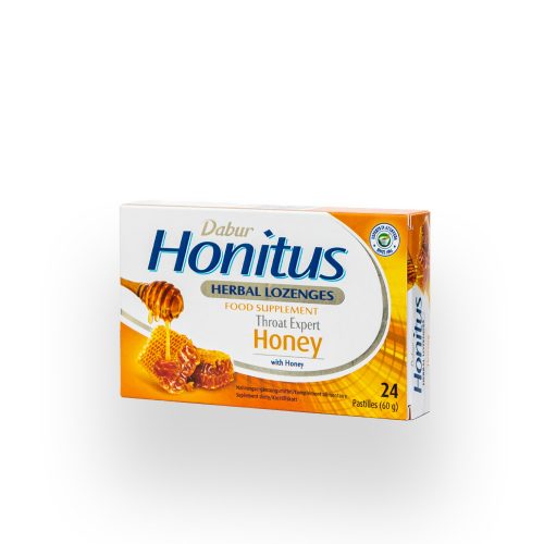 Dabur Honitus Honey méz ízű gyógynövényes szopogató tabletta